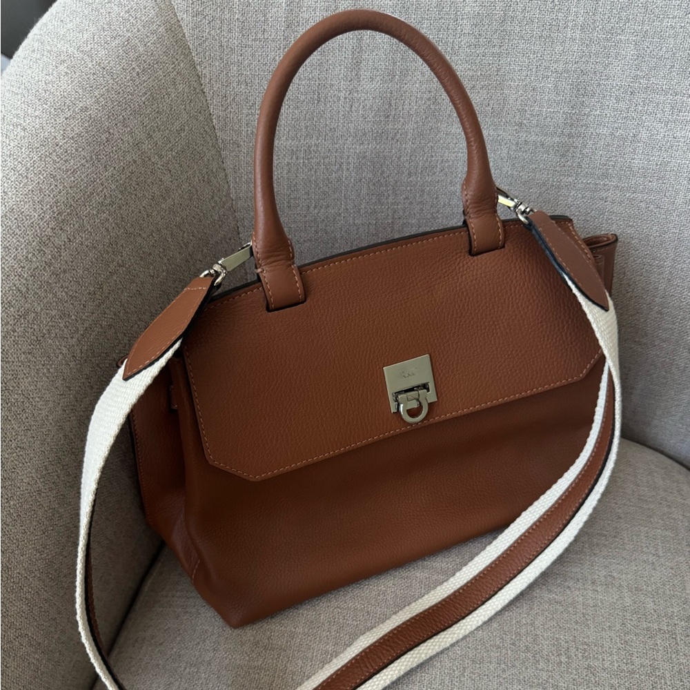 Rossi & Caruso Modena leather handbag - Tan